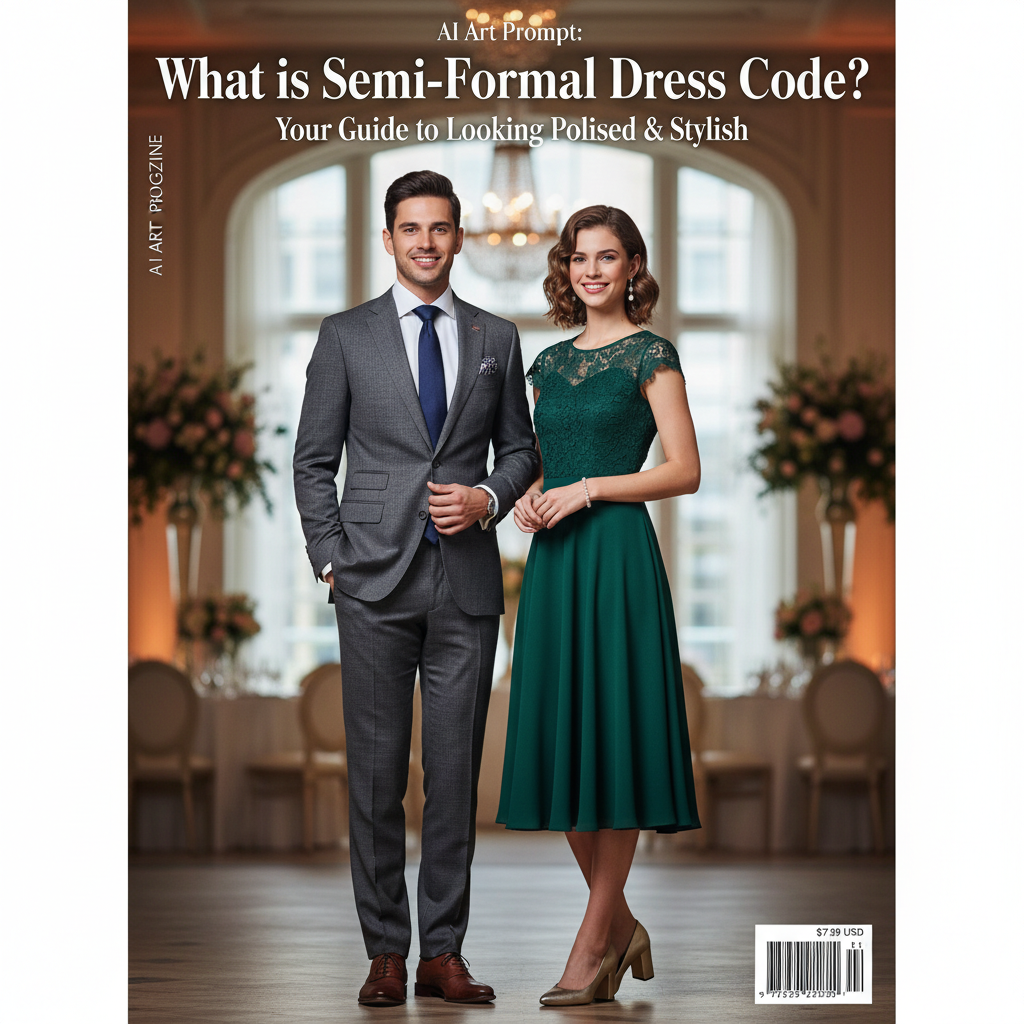Stylish duo in semi-formal outfits, showcasing polished looks for weddings or evening events.