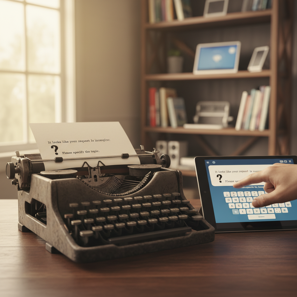 A request asking to specify the topic for generating a realistic AI cover image prompt.