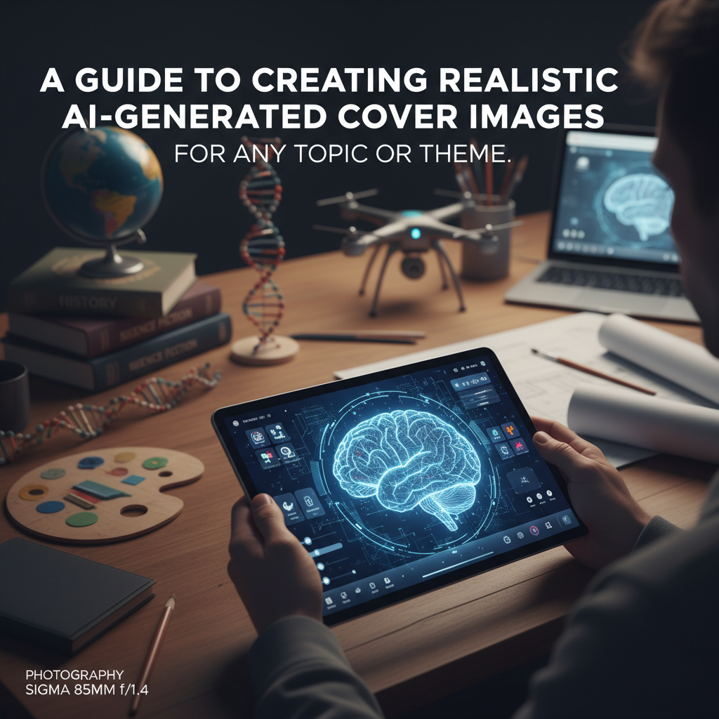 A guide to creating realistic AI-generated cover images for any topic or theme.